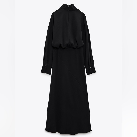 ✨SALE✨ ZARA HIGH COLLAR MIDI DRESS ✨SALE✨ - Picture 5 of 7